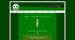 Desktop Screenshot of fussball-fanpage.de